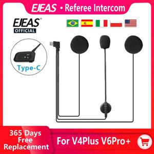 오리지널 EJEAS Type-C 인터페이스 헤드셋 장착 클립 V4 Plus/V6Pro+ V7 Q7 Q8 모토 헬멧 이어폰용 양면 테이프 베이스