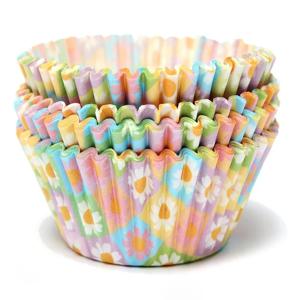 100Pcs 다채로운 꽃 패턴 종이 케이크 컵케익 라이너 베이킹 머핀 컵 금형 케이스 웨딩 파티 발렌타인 장식 스탠드 Wrappe