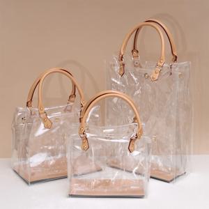 DIY PVC 토트백, 투명 대용량 핸드백 제작 키트, 수제 숄더백, 여행