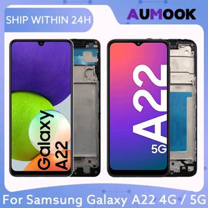 삼성 갤럭시 A22 4G 5G 터치 스크린 디지타이저 어셈블리에 대 한 LCD 디스플레이 삼성 A22 A225F A225M A226B A226L 수리 부품