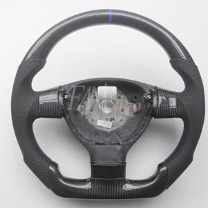 VW 폭스바겐 골프 5 Jetta Mk5 GTI R32 EOS Passat B6 Bora 용 맞춤형 교체 실제 탄소 섬유 스티어링 휠