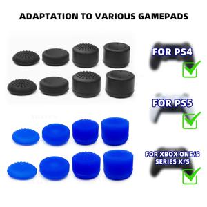 PS5/PS4/Xbox 시리즈 X/S/스위치 프로 게임 패드 액세서리에 대 한 8PCS 엄지 스틱 그립 캡 컨트롤러 실리콘 아날로그 고무 캡