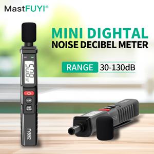 MASTFUYI FY8862 휴대용 사운드 레벨 계량기, A-weighed 30dB ~ 130dB 오디오 노이즈 볼륨 측정기 데시벨 계량기