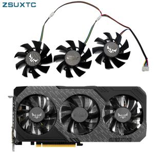 ASUS GTX 1660Ti 1660 Super RX5700 XT TUF X3 OC 그래픽 카드 냉각 팬용 3pcs 75mm FD8015U12D RX 5700 5700XT gpu 쿨러