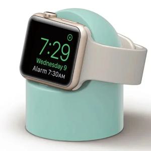 Apple Watch 충전기 스탠드 iWatch Ultra/8/SE2/7/6/SE/4/3 49mm/45mm/44mm/42mm/41mm/40mm/38mm 내구성 실리콘 나이트 스탠드 모드