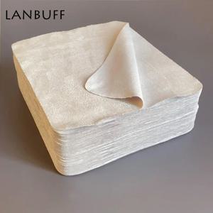 회색 샤모아 안경 클리너, 극세사 안경 청소 천, 렌즈 휴대폰 화면 청소 물티슈, 100 개, 145*175mm