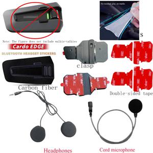 Cardo PACKTALK EDGE Bluetooth 헤드폰 스티커 헬멧 양면 테이프 클립 오디오 헤드폰 및 코드 마이크