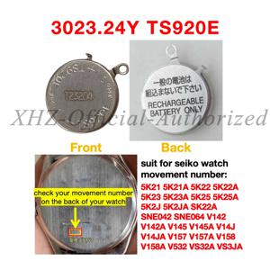 3023.24Y TS920E 3023-24Y 3023 24Y TS920 세이코 시계용 MT920으로 가동 에너지 충전식 배터리 커패시터 5K21 5K22 V157