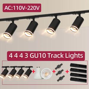 LED 트랙 조명 85-265V COB 천장 트랙 램프 레일 조명 시스템 세트 레일 스팟 의류 매장 거실 가게 가정용