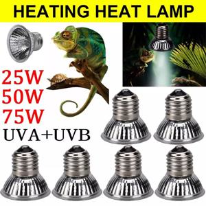 25/50/75W UVA + UVB 파충류 램프 전구 거북이 Basking UV 전구 난방 조명 양서류 애완 동물을위한 전체 스펙트럼 Sunlamp 뱀