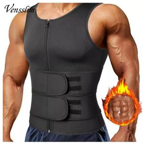Vensslim 남성 허리 트레이너 사우나 조끼 피트니스 코르셋 복부 슬리밍 바디 셰이퍼 배꼽 감소 Shapewear 화상 지방 트리머 벨트