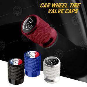 4pcs 사자 프랑스 플래그 로고 자동차 바퀴 타이어 밸브 모자 RCZ 107 206 207 208 301 307 2008 5008 GT 용 공기 줄기 알루미늄 액세서리