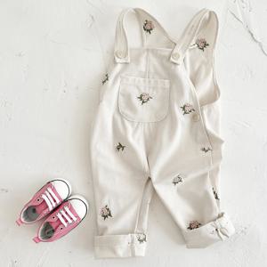 Ins 아기 Jumpsuit 소녀 아기 옷 가을 겨울 세련된 아기 야외 착용 서스펜더 바지 코듀로이 유아 아기 Romper