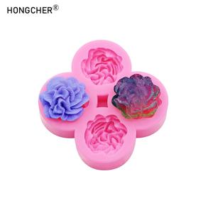 카네이션 꽃 만들기 DIY 레진 쥬얼리 액세서리 실리콘 몰드 수제 초콜릿 플립 케이크 베이킹 몰드