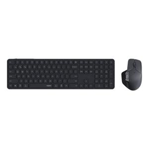 Rapoo 무선 키보드 및 마우스 콤보 E9550L USB-C 충전식 110 키 초박형 키보드 및 MT760SE 무선 마우스, 9560M