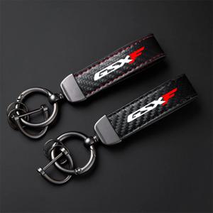 고급 가죽 오토바이 키체인 거치대 키링, 스즈키 GSXF GSX 750 F 750F GSX750F 액세서리
