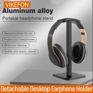 VIKEFON 헤드폰 스탠드 데스크탑 헤드셋 홀더-Airpods Max HyperX 게임용 헤드폰과 같은 모든 헤드셋용 데스크 이어폰 스탠드