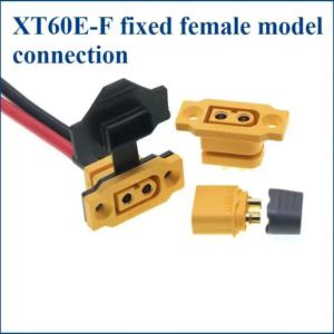 급속 충전 XT60E-F 모델 비행기 배터리, 금도금 30A 고전류 암 플러그, 장착형 XT60 커넥터