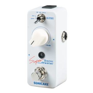 소닉 슈퍼 마스터 클린 부스트 버퍼 기타 베이스 이펙트 페달 + 12dB 게인 이펙트 QSS-22