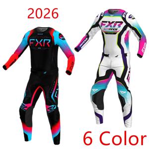 2026 fh 핑크 MX 오프로드 키트 모토크로스 기어 세트 엔듀로 저지 세트 더트 바이크 콤보 모터사이클 슈트