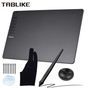 TABLIKE 그래픽 태블릿(그리기용), 초박형 아트 스케치 디지털 패드(배터리가 필요 없는 스타일러스 8펜촉 포함) 8192 레벨 압력