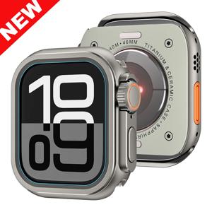 Apple Watch 용 금속 범퍼 케이스 iWatch 시리즈 10 9 8 7 6 5 SE 용 46mm 45mm 44mm 보호 프레임 커버 Ultra 2 49mm로 변경