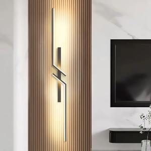 모던 LED 벽 램프 미니멀리스트 LED 조명, 침실 침대 옆 긴 스트립 벽 스콘스, 거실 홈 실내 조명, 13W-18W
