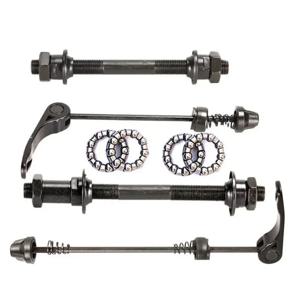 유니버설 MTB 퀵 릴리스 스큐어 키트 내마모성 전면 후면 액슬 25mm 1/4 허브 베어링 6-8단 자전거 교체 부품