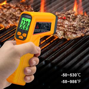 적외선 온도계 비접촉 식품 온도계 총 가정용 온도 온도계 디지털 주방 조리 도구 530 ℃