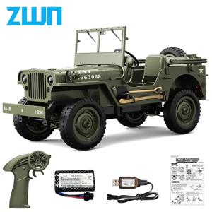 JJRC C8815 1/10 WILLYS JEEP Rc 자동차 1941 4WD RTR 크롤러 등산 규모 군용 트럭 오프로드 차량 어린이를위한 성인 장난감 선물