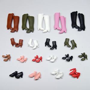 30cm 인형 신발 / 화이트 블랙 레드 핑크 부츠 / 1/6 브라이스 신이 BB FR 인형용 하이힐 / 인형 액세서리