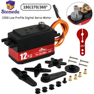 12KG 디지털 서보 TD-9512MG 반금속 4.8v-7.4v 스티어링 기어 180/270/360 학위 RC 자동차 1:8 1:10 드리프트 카 플랫 러너