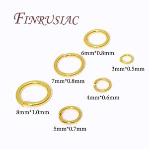 20-200개 3-8mm 금도금 스플릿 링 오픈 점프 링 커넥터 DIY 쥬얼리 제작 용품 연결 링