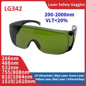 레이저 안전 안경 보호 X 선 눈 보호 고글 UV IR IPL FPV 200-2000nm 1064 532nm 제모 눈 보호