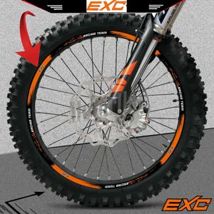 KTM EXC EXCF 휠 스티커 오토바이 액세서리 F 125 150 200 250 300 350 400 450 500 520 525 530 2008 2011 2016 2024 2025