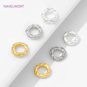 5.7mm/7.7mm 비즈 구분 기호 액세서리 보석 용 18K 골드 도금 황동 스페이서 비즈, 비즈 용 구분 기호, DIY 액세서리