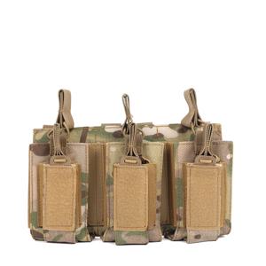 전술 탄창 홀더 트리플 탄창 파우치 오픈탑 탄창 파우치 M4 M16 AK 몰리 백팩 사냥 장비용 탄창 파우치