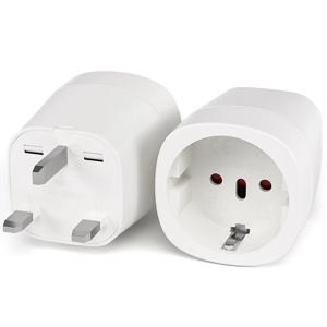 2pcs EU 영국 플러그 어댑터 영국 여행 플러그 유럽 영국 전원 변환기 어댑터 벽 소켓 영국, 아일랜드, 영국