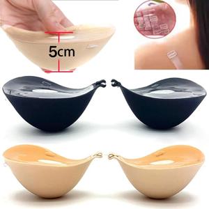 5CM 두꺼운 가슴 스티커 여성을위한 보이지 않는 실리콘 브래지어 실리콘 푸시 업 리프트 실리콘 브래지어 방수 젖꼭지 테이프 스티커