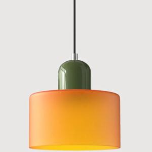유럽 ​​복고풍 유리 LED 펜던트 조명 침실 머리판 매달려 램프 레스토랑 바 카운터 커피 숍 바 조명기구