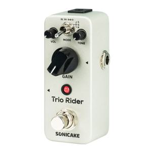 SONICAKE Trio Rider 오버드라이브 기타 이펙트 페달 Centaur 스타일 클래식 오버드라이브 버퍼 바이패스 QSS-26
