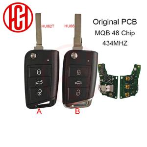 폭스바겐 시트 레온 아테카 골프7 MK7 투란 폴로 티구안 스코다 옥타비아용 오리지널 PCB MQB48 434MHz 리모트 자동차 키 5G0959752BA AG BB D