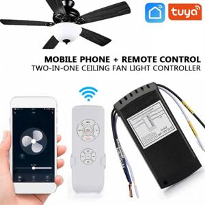 CHFL Tuya WiFi 스마트 천장 팬 원격 제어 키트 APP 제어 스마트 홈 Alexa Google 홈, 220V 용 풍속 조정