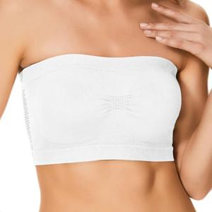 여름 복장을 위한 여성용 끈이 없는 매끄러운 튜브 탑 브라 미끄럼 방지 무선 반도