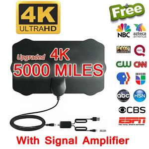 2025 새로운 4K 8K 실내 디지털 TV 안테나 HD HDTV Antena DVB-T/T2 DVBT2 케이블 TV Antena 5000Miles UHF VHF DTV 안테나 공중