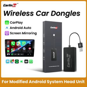 Carlinkit CarPlay 무선 안드로이드 자동 무선 동글 스크린 미러링 안드로이드 시스템 자동차 Ariplay 미러 링크 USB Wifi Ble