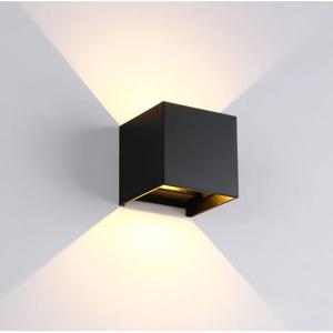 6W 12W LED 벽 조명 IP65 방수 야외 정원 마당 장식 베란다 빛 빔 각도 조절 Sconce 발코니 벽 램프