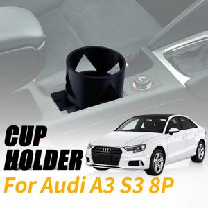 아우디 A3 S3 8P에 대 한 1/2PCS 자동차 센터 콘솔 팔걸이 컵 홀더 컵 홀더