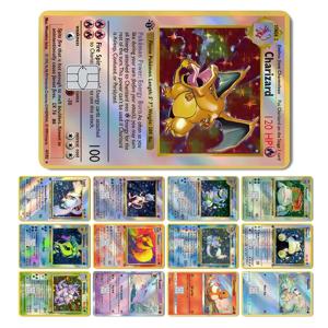 Charizard Gyarados Venusaur Blastoise Mewtwo Squirtle Snorlax 홀로그램 레이저 신용 직불 카드 필름 스킨 스티커