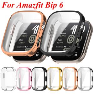 Amazfit Bip 6 풀 커버리지 커버 용 TPU 시계 케이스 Huami Amazfit Bip6 Smartwatch 액세서리 용 스크래치 방지 화면 보호기